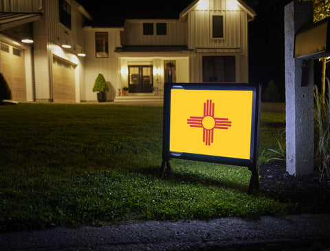 New Mexico State Flag Yardsy Sign