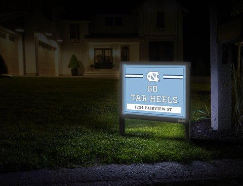 North Carolina Go Tar Heels Custom Yardsy Sign