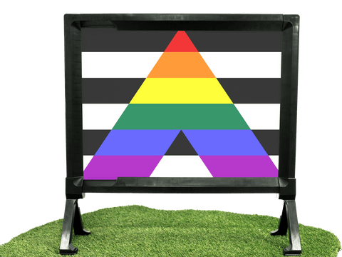 Straight Ally Pride Flag Yardsy Sign