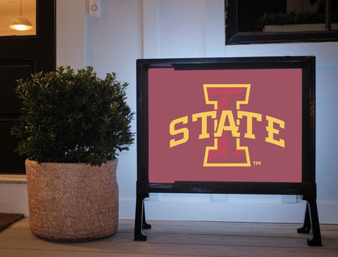 Iowa State Dark Red Yardsy Sign