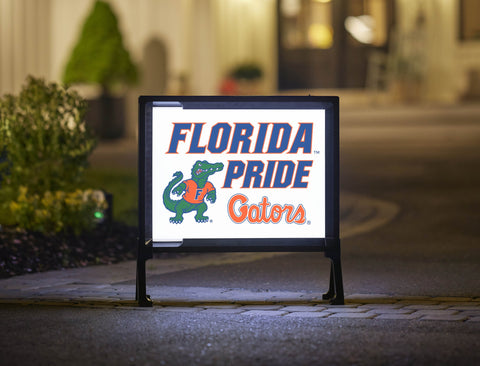 Florida Pride Albert Gators White Yardsy Sign