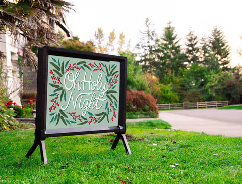 Oh Holy Night Yardsy Sign