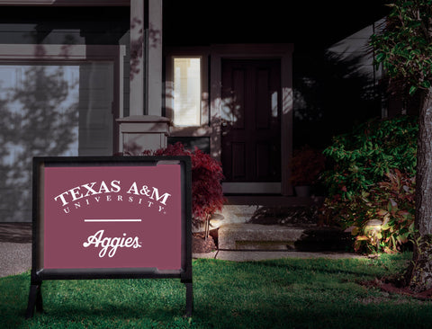Texas A&M University Aggies Maroon Yardsy Sign