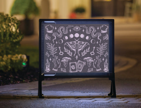 Witchy Halloween Seance Yardsy Sign