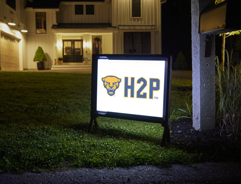 Pittsburgh Panther H2P White Yardsy Sign