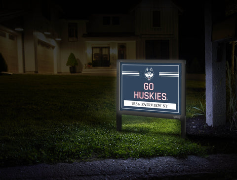 UCONN Go Huskies Custom Yardsy Sign