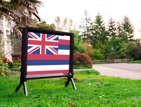 Hawaii State Flag Yardsy Sign