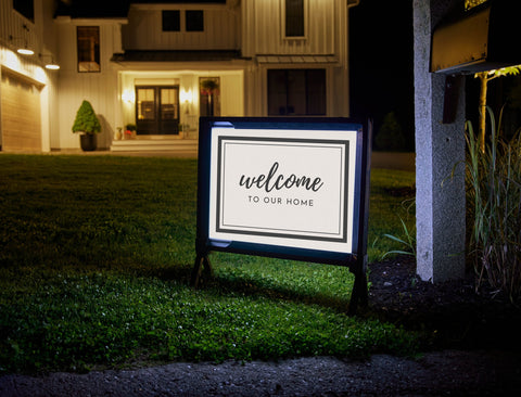 Welcome To Our Home Yardsy Sign