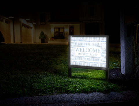 Coastal Welcome Custom Yardsy Sign