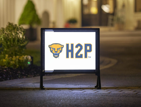 Pittsburgh Panther H2P White Yardsy Sign