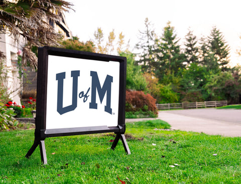 Michigan U Of M White Yardsy Sign