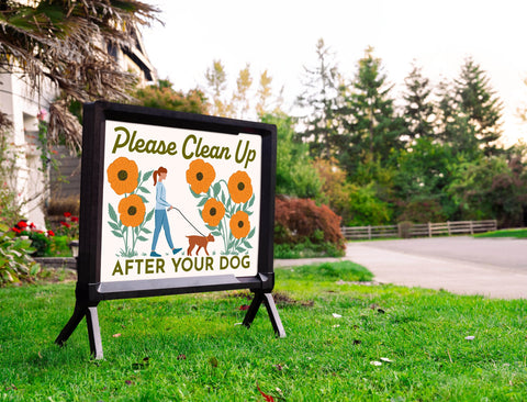 Please Clean Up After Your Dog Yardsy Sign