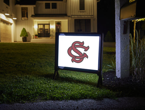 South Carolina SC White Yardsy Sign