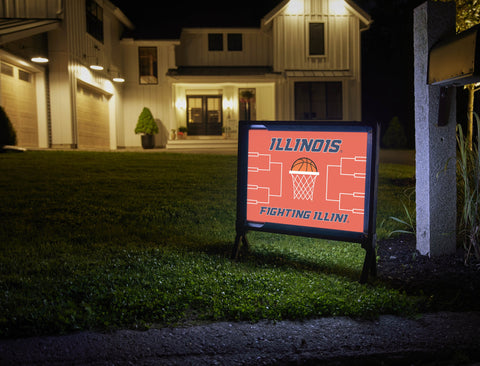 Illinois Basketball Yardsy Sign