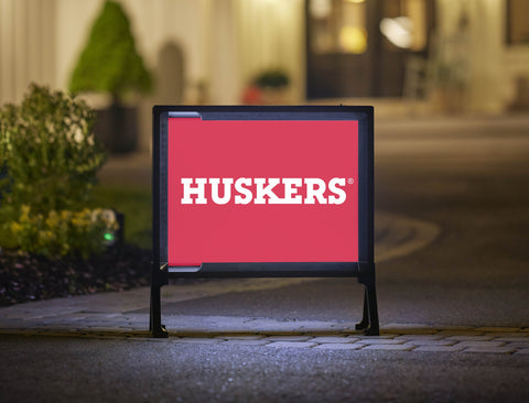Nebraska Huskers Mark Red Yardsy Sign