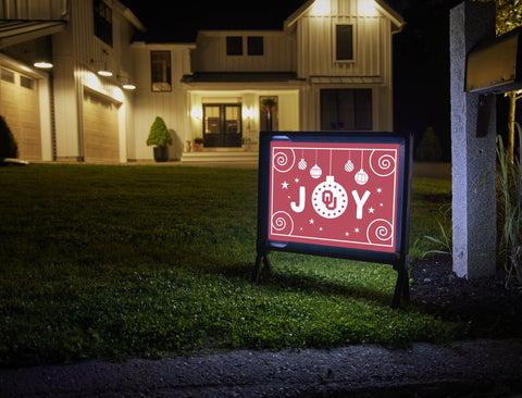 Oklahoma Christmas Joy Yardsy Sign