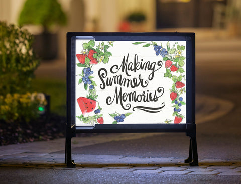 Making Summer Memories Garden Yardsy Sign