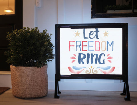 Let Freedom Ring Patriotic Yardsy Sign
