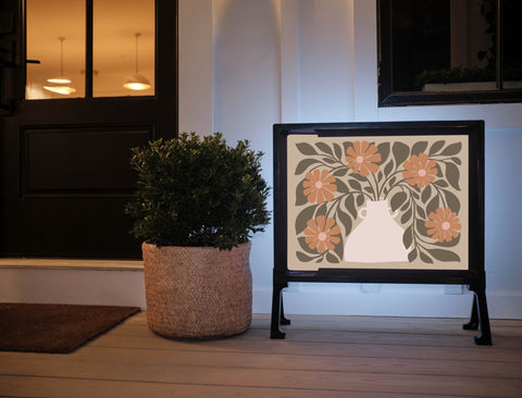 Flower Vase Yardsy Sign