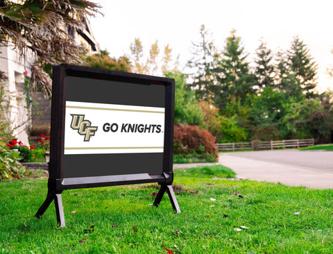 UCF Go Knights Black Yardsy Sign