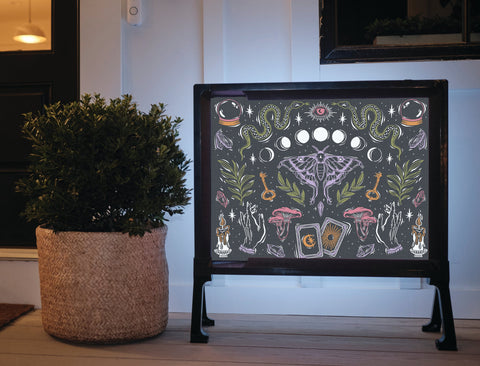 Witchy Halloween Seance Yardsy Sign