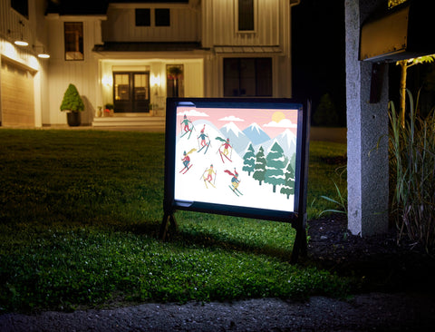 Ski Race Yardsy Sign