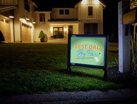 Best Dad By Par Yardsy Sign