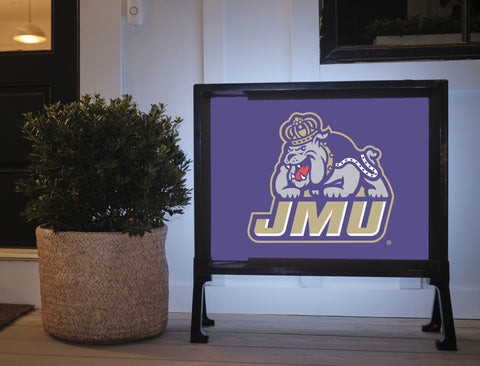 JMU Duke Dog Combo Purple Yardsy Sign