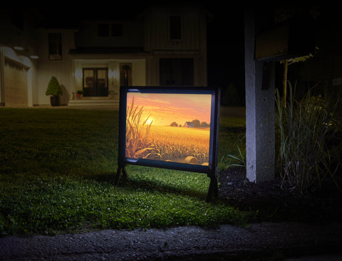 Cornfield At Sunset Yardsy Sign