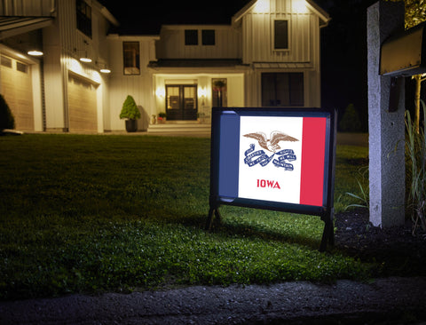 Iowa State Flag Yardsy Sign