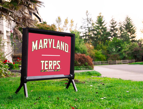 Maryland Terps Red Yardsy Sign