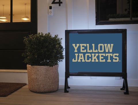 Georgia Tech Yellow Jackets Wordmark Navy Yardsy Sign