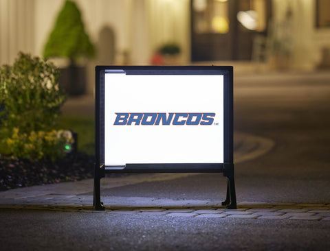 Boise State Broncos Wordmark White Yardsy Sign