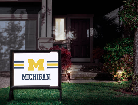 Michigan Maize M White Yardsy Sign