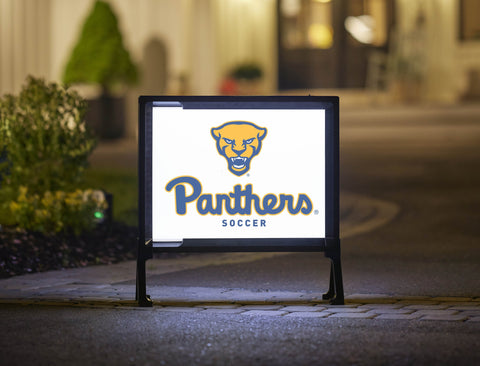 Pittsburgh Panthers Soccer White Yardsy Sign
