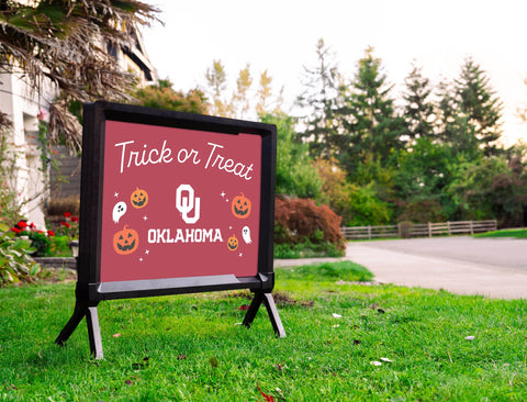 Oklahoma Halloween Trick Or Treat Yardsy Sign