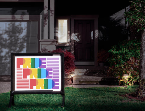 Repeated Pride Yardsy Sign