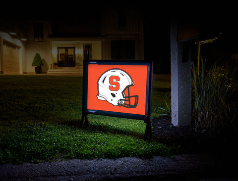 Syracuse Helmet Big Orange Yardsy Sign