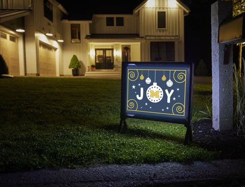 Michigan Christmas Joy Yardsy Sign