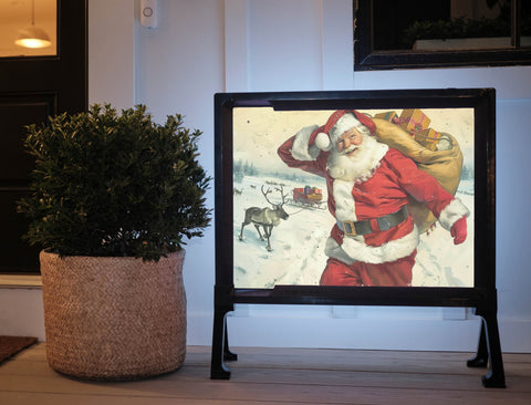 Happy Santa Christmas Classic Yardsy Sign