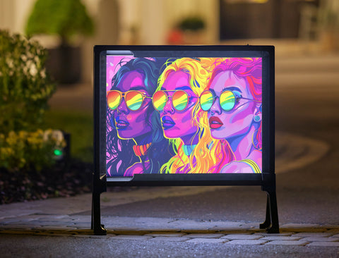 Rainbow Fems Yardsy Sign