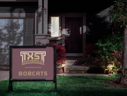 Texas State TXST Bobcats Maroon Yardsy Sign