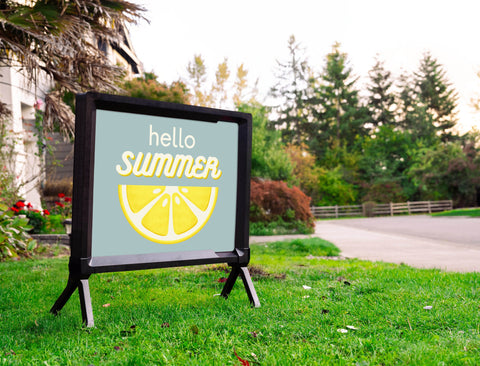 Hello Summer Lemon Yardsy Sign
