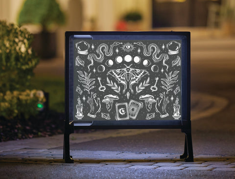 Witchy Halloween Seance Yardsy Sign