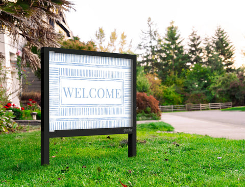 Coastal Welcome Yardsy Sign