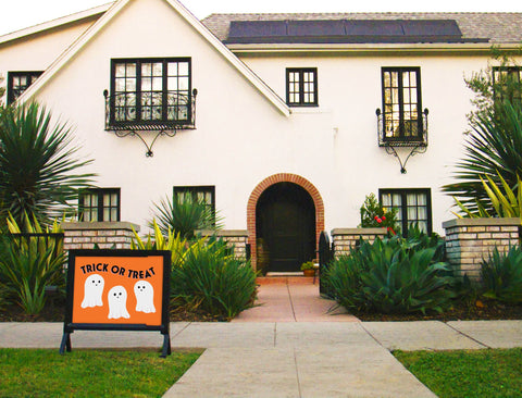Trick Or Treat Ghosts Yardsy Sign