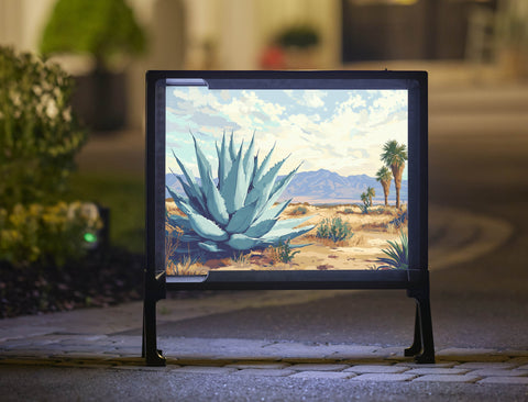 Agave Desert Palms Landscape Yardsy Sign