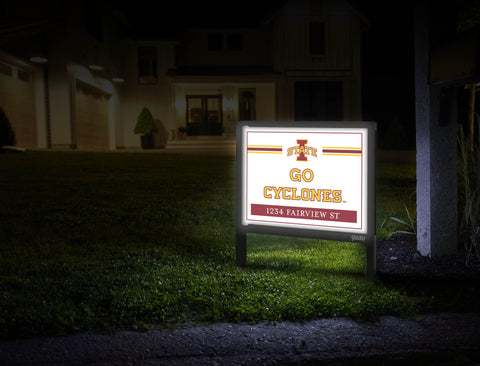 Iowa State Go Cyclones Custom Yardsy Sign