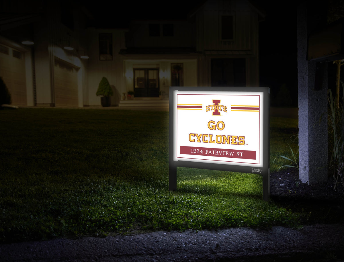 Iowa State Go Cyclones Custom Yardsy Sign