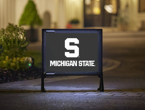 Michigan State S Black Yardsy Sign